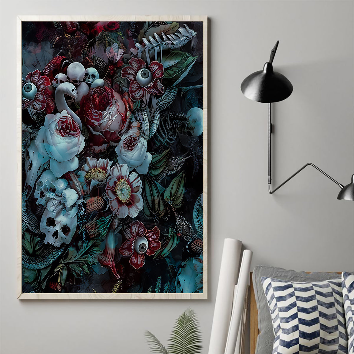 Eyes of Darkness Canvas Wall Art - Wonder Print Shop