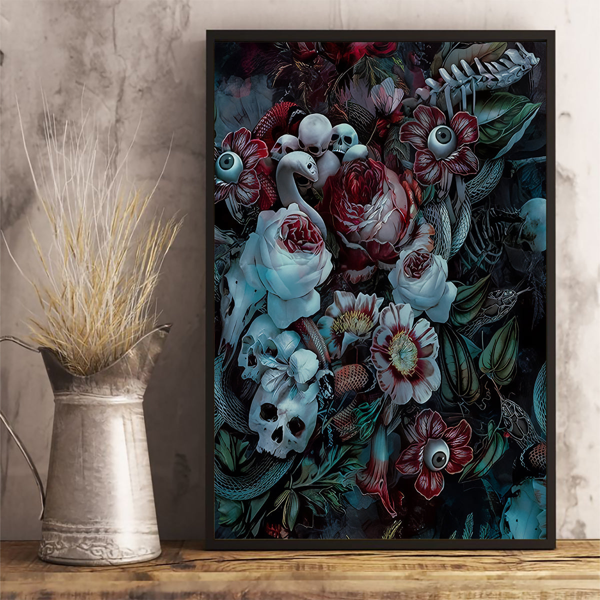Eyes of Darkness Canvas Wall Art - Wonder Print Shop