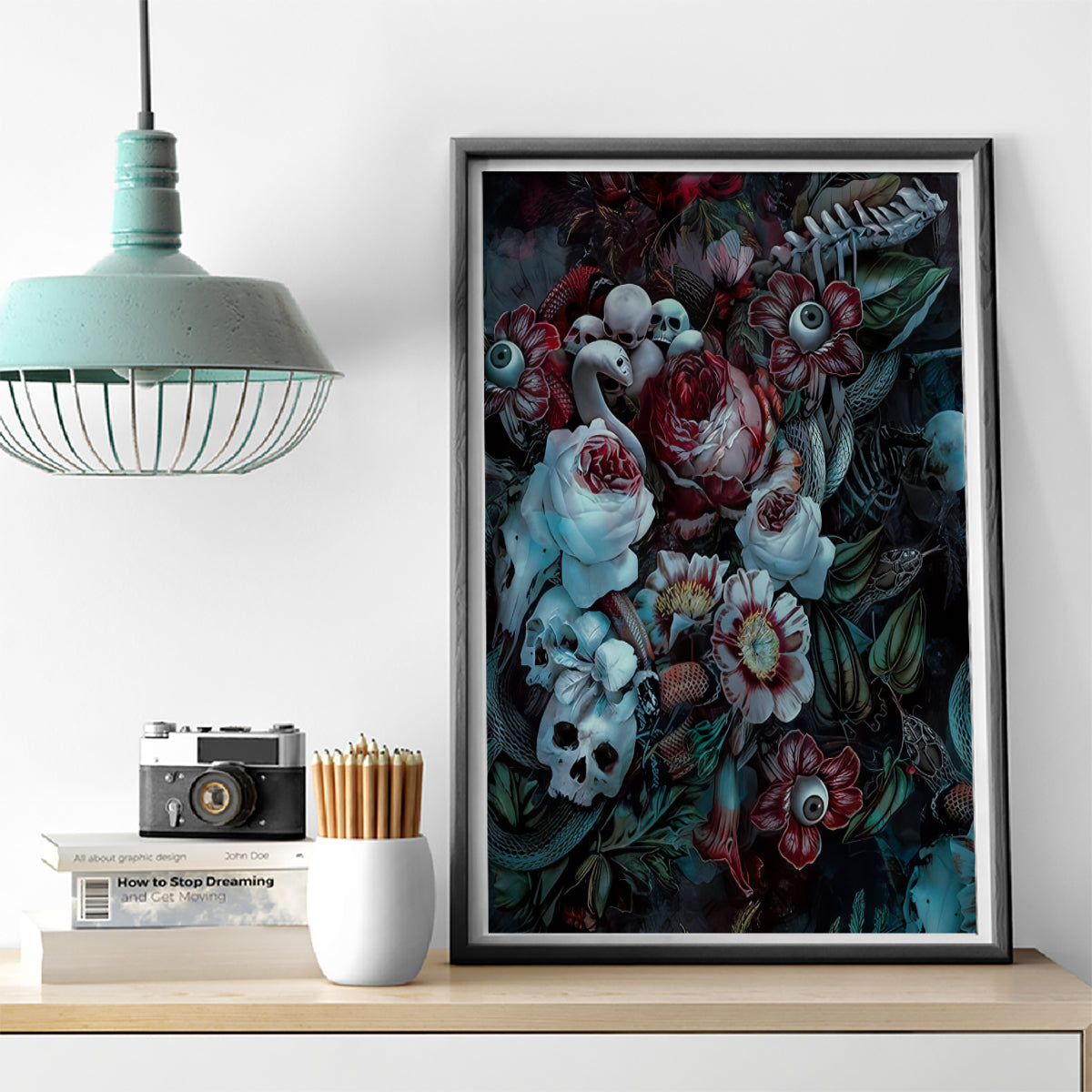 Eyes of Darkness Canvas Wall Art - Wonder Print Shop