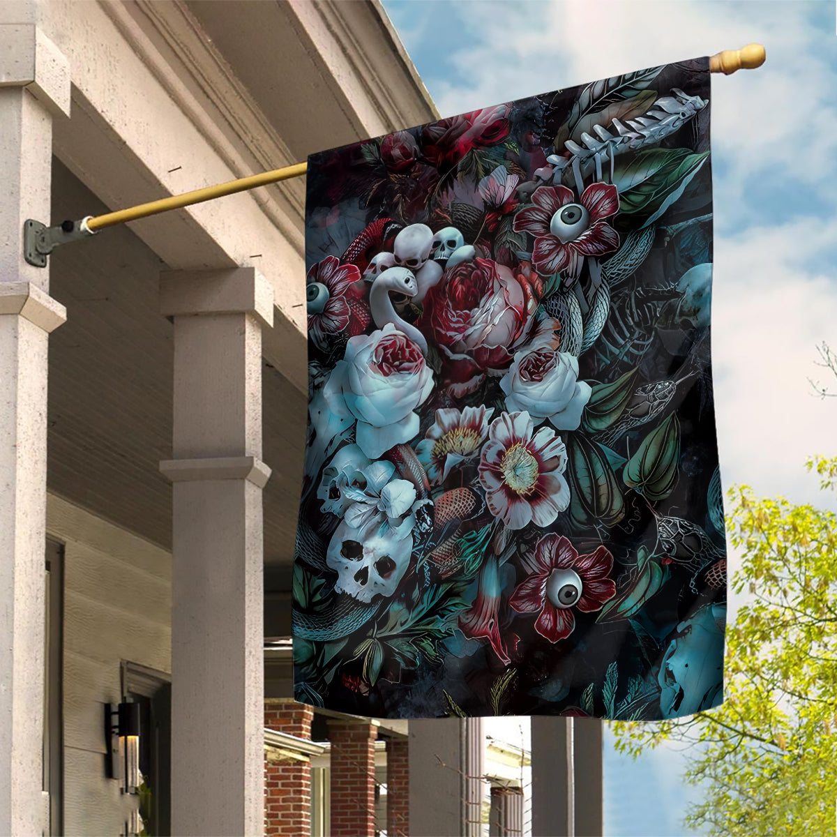 Eyes of Darkness Garden Flag - Wonder Print Shop