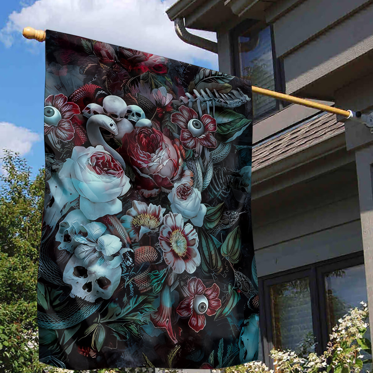 Eyes of Darkness Garden Flag - Wonder Print Shop