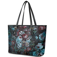 Eyes of Darkness Leather Tote Bag - Wonder Print Shop