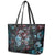 Eyes of Darkness Leather Tote Bag - Wonder Print Shop