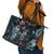 Eyes of Darkness Leather Tote Bag - Wonder Print Shop