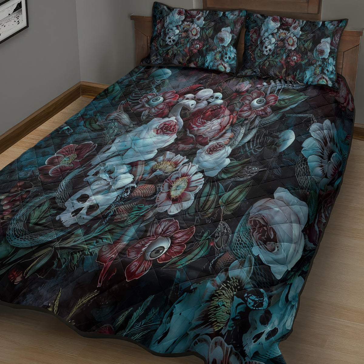 Eyes of Darkness Quilt Bed Set - Wonder Print Shop