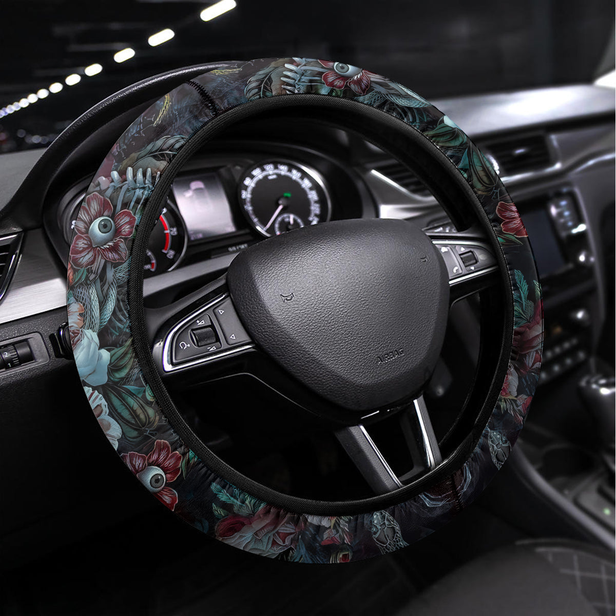 Eyes of Darkness Steering Wheel Cover - Wonder Print Shop