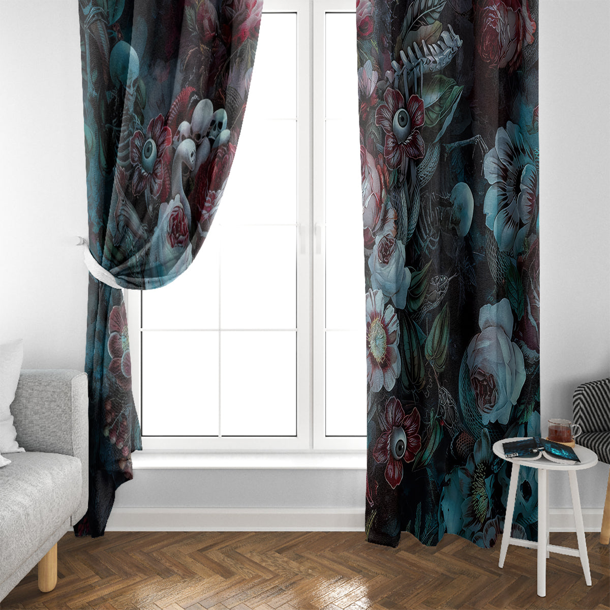 Eyes of Darkness Window Curtain - Wonder Print Shop