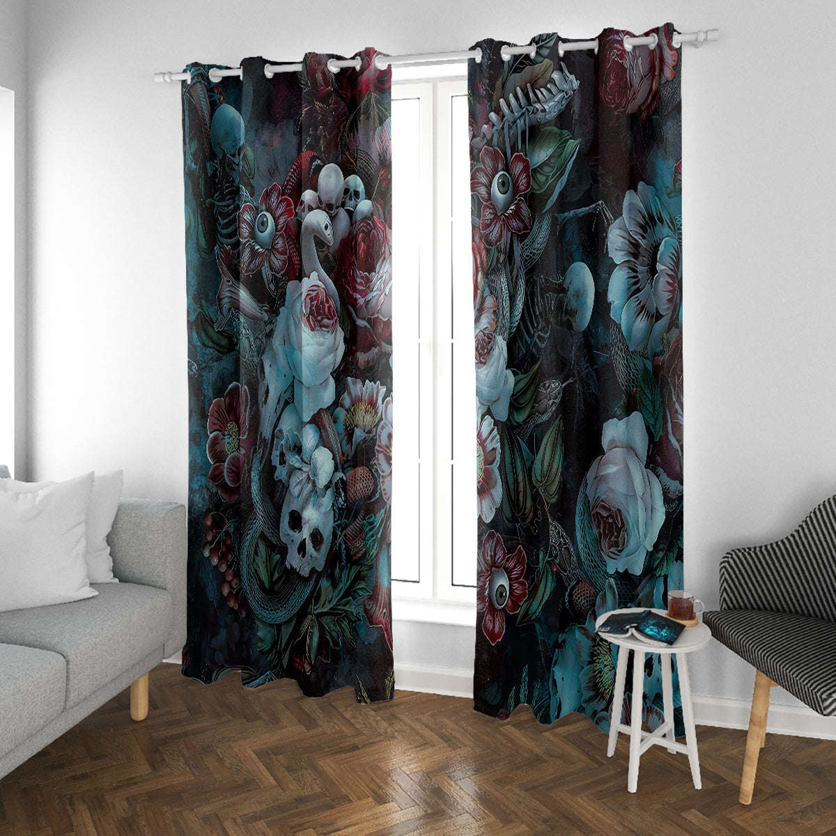 Eyes of Darkness Window Curtain - Wonder Print Shop