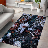 Skulls White Nightmare Area Rug - Wonder Print Shop