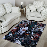 Skulls White Nightmare Area Rug - Wonder Print Shop