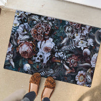 Skulls White Nightmare Rubber Doormat - Wonder Print Shop