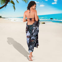 Skulls White Nightmare Sarong - Wonder Print Shop