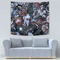 Skulls White Nightmare Tapestry - Wonder Print Shop