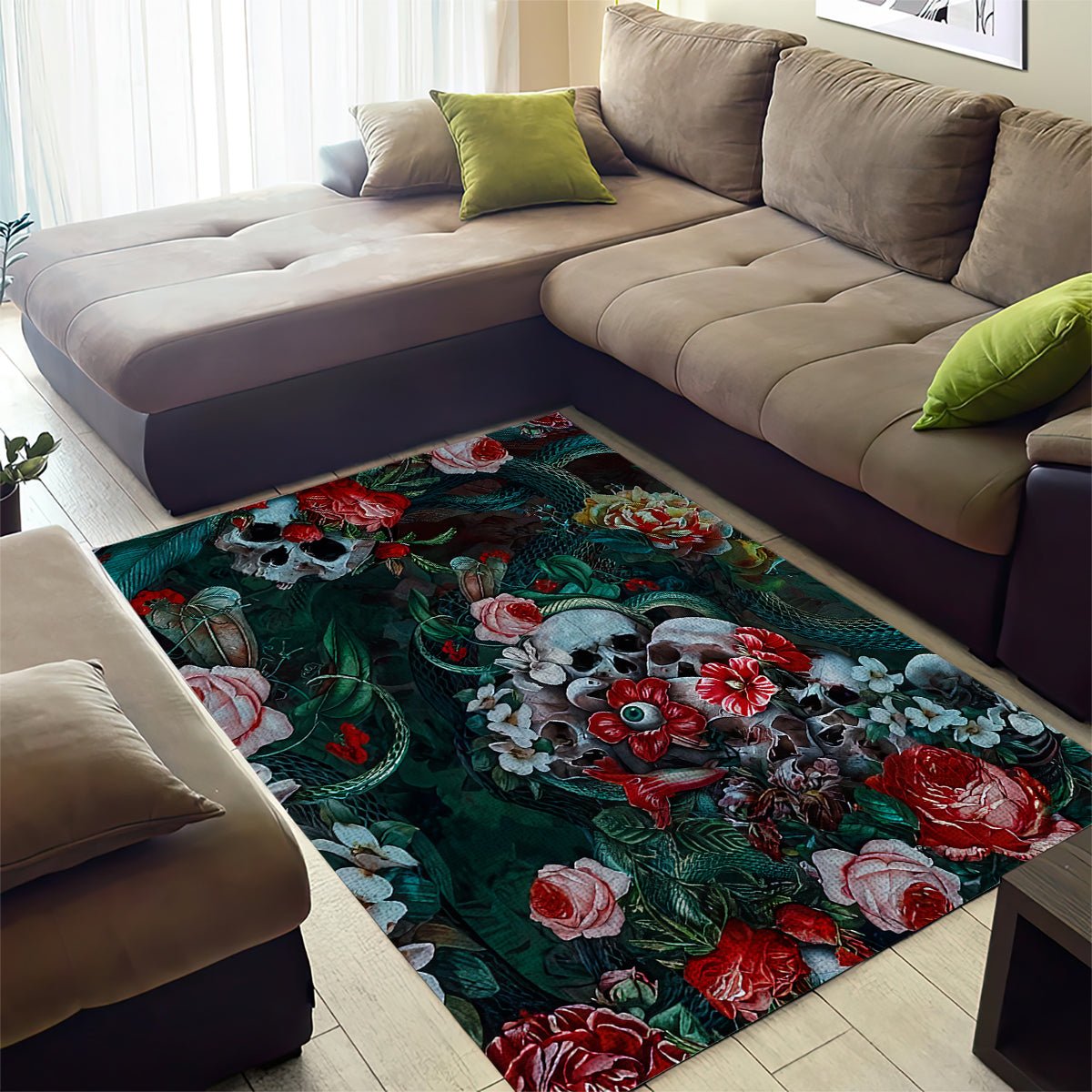 Green Poison Area Rug - Wonder Print Shop