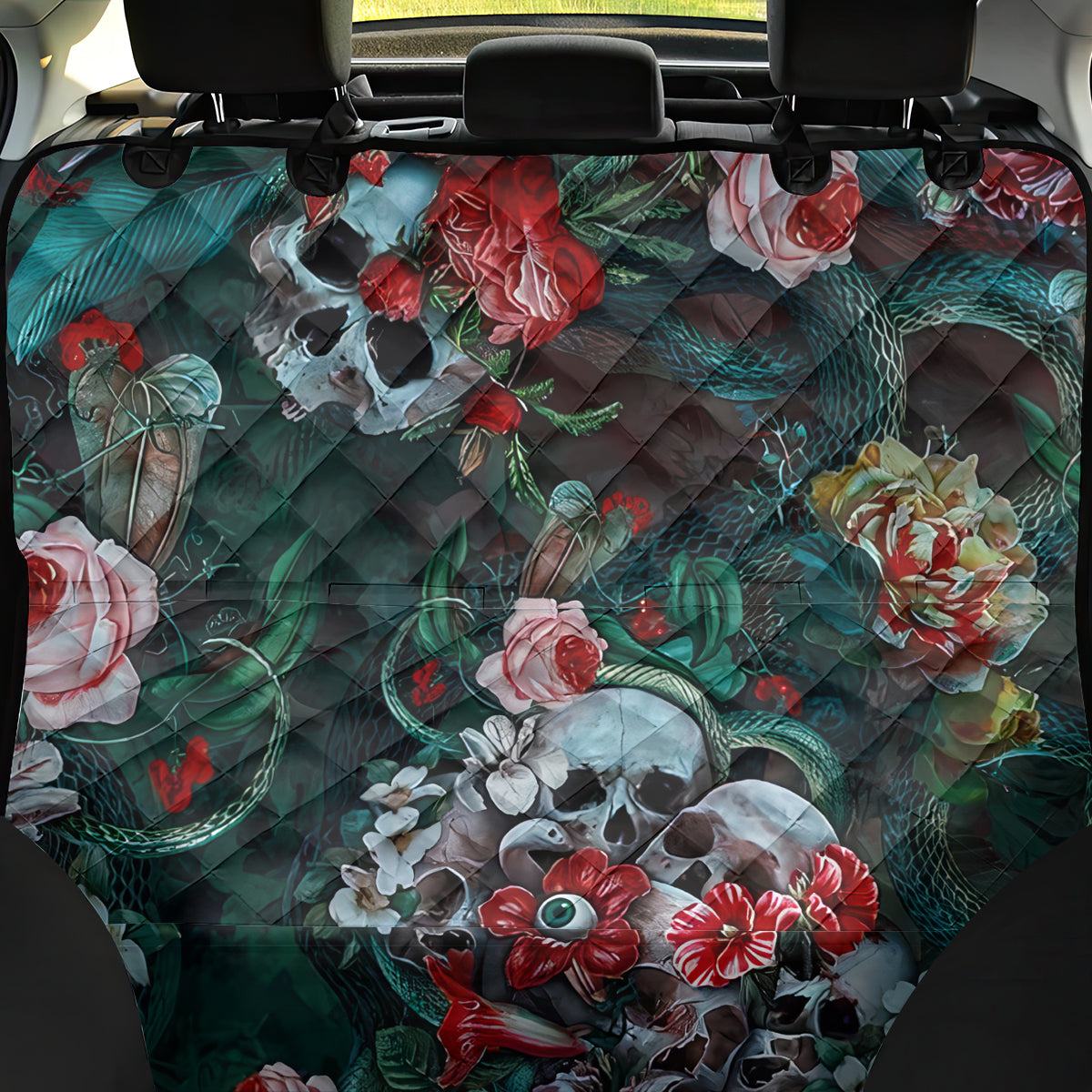 Green Poison Back Car Seat Cover - Wonder Print Shop