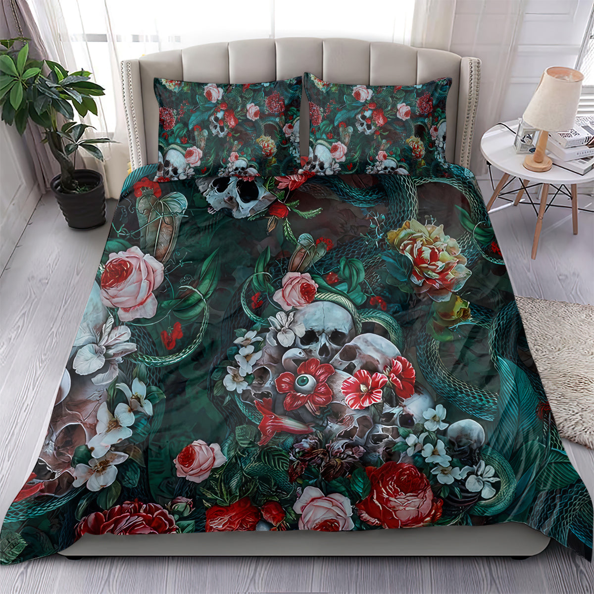 Green Poison Bedding Set - Wonder Print Shop