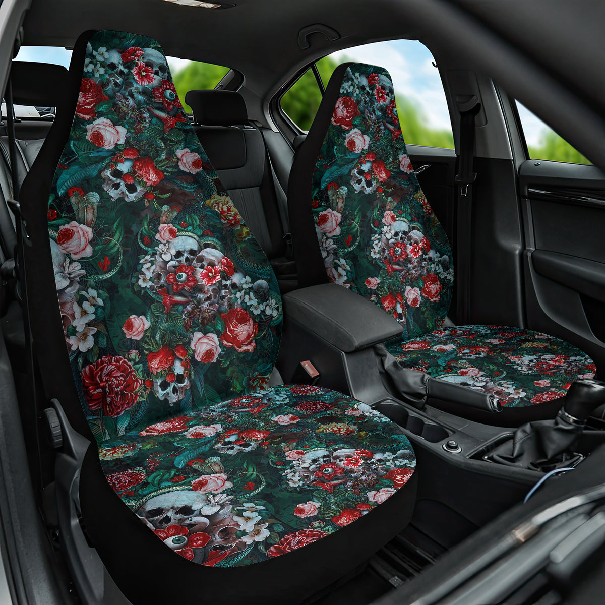 Green Poison Car Seat Cover - Wonder Print Shop