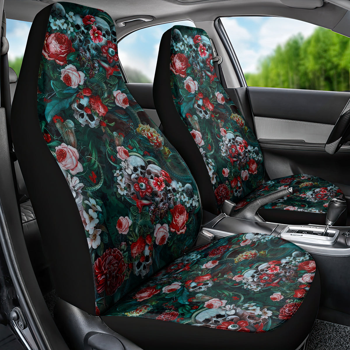 Green Poison Car Seat Cover - Wonder Print Shop