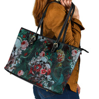 Green Poison Leather Tote Bag - Wonder Print Shop