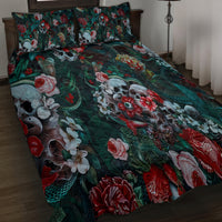 Green Poison Quilt Bed Set - Wonder Print Shop