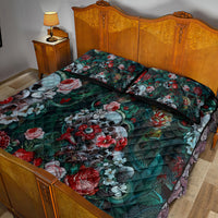 Green Poison Quilt Bed Set - Wonder Print Shop