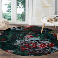 green-poison-round-carpet