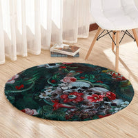green-poison-round-carpet