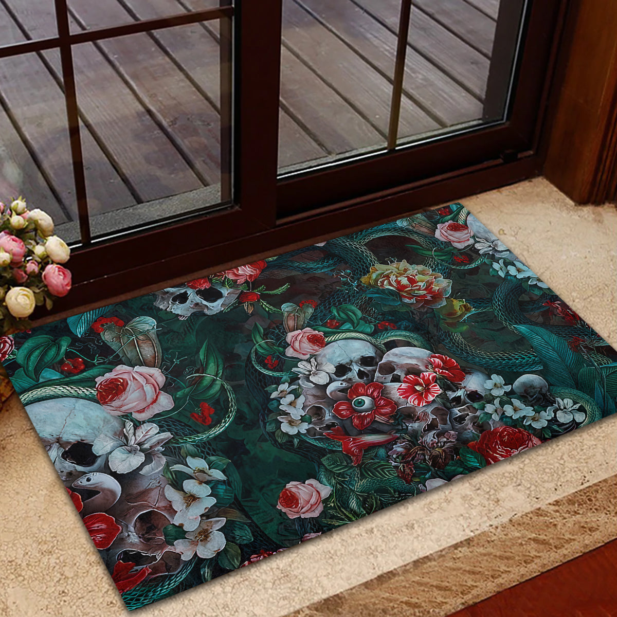 Green Poison Rubber Doormat - Wonder Print Shop