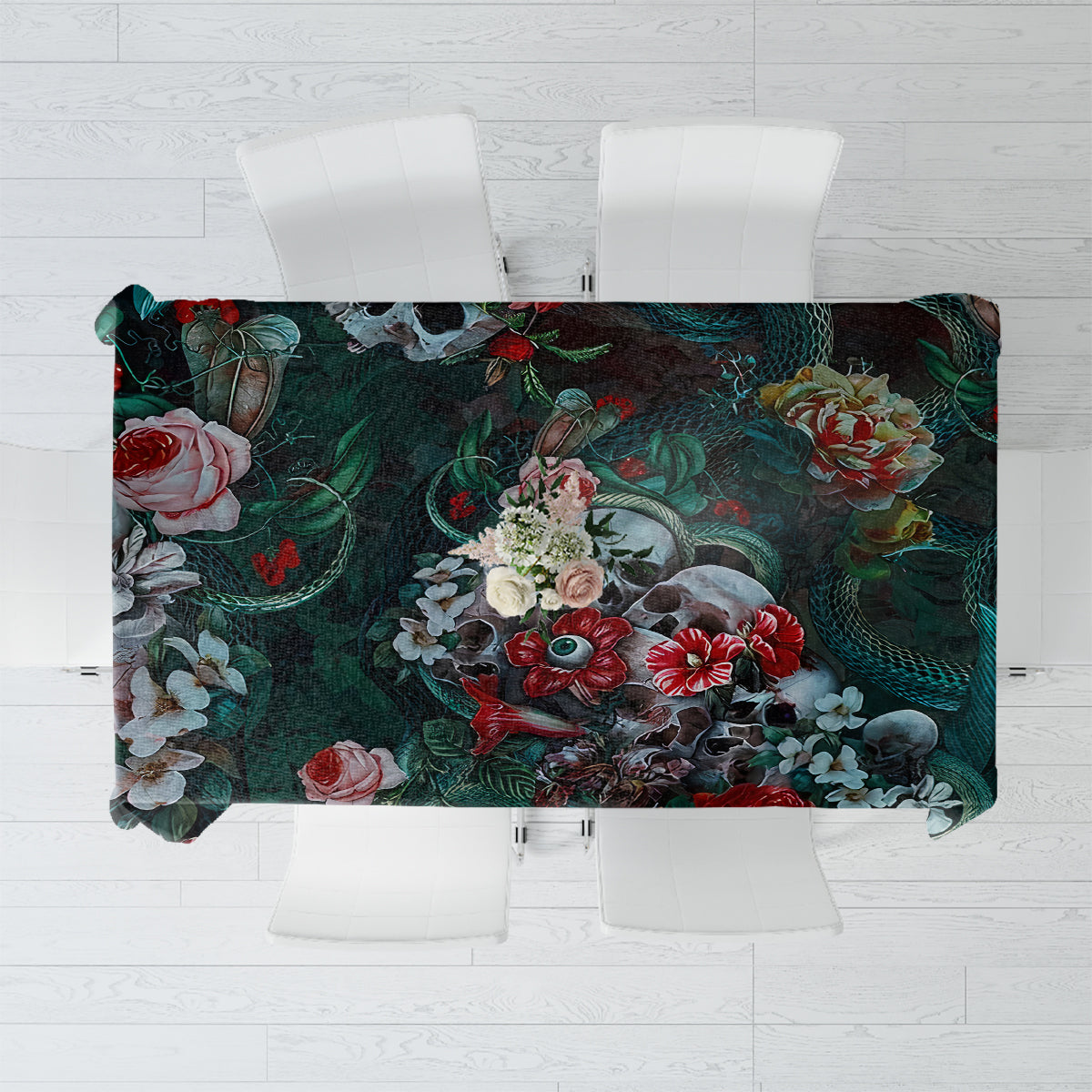 Green Poison Tablecloth - Wonder Print Shop