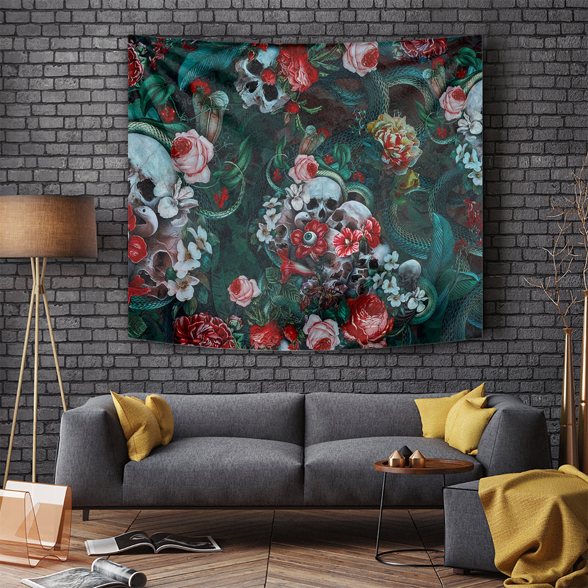 Green Poison Tapestry - Wonder Print Shop