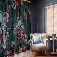 Green Poison Window Curtain - Wonder Print Shop