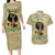 Personalized African Women Couples Matching Long Sleeve Bodycon Dress and Hawaiian Shirt Half Hood Half Holy - Wonder Print Shop