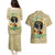 Personalized African Women Couples Matching Puletasi and Hawaiian Shirt Half Hood Half Holy - Wonder Print Shop