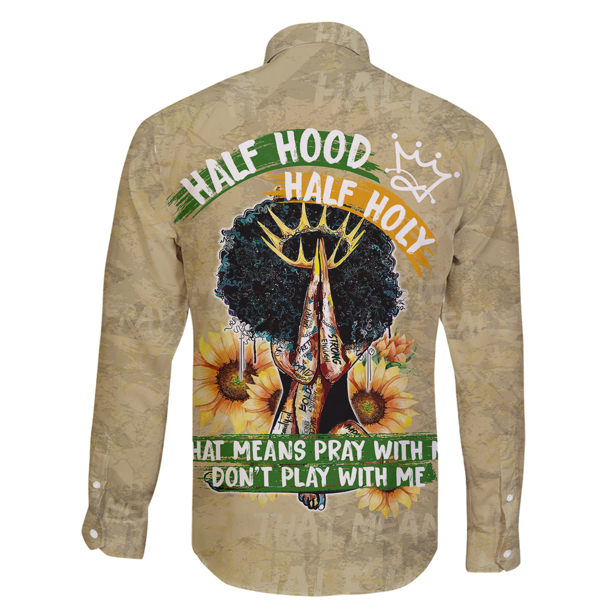 Personalized African Women Family Matching Long Sleeve Bodycon Dress and Hawaiian Shirt Half Hood Half Holy - Wonder Print Shop