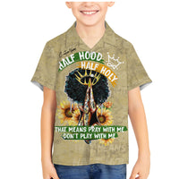 Personalized African Women Family Matching Mermaid Dress and Hawaiian Shirt Half Hood Half Holy - Wonder Print Shop