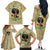 Personalized African Women Family Matching Off Shoulder Long Sleeve Dress and Hawaiian Shirt Half Hood Half Holy - Wonder Print Shop