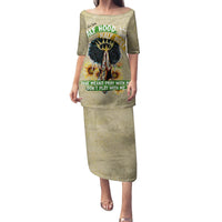 Personalized African Women Family Matching Puletasi and Hawaiian Shirt Half Hood Half Holy - Wonder Print Shop
