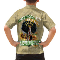 Personalized African Women Family Matching Short Sleeve Bodycon Dress and Hawaiian Shirt Half Hood Half Holy - Wonder Print Shop