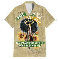 Personalized African Women Family Matching Tank Maxi Dress and Hawaiian Shirt Half Hood Half Holy - Wonder Print Shop