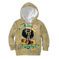 Personalized African Women Kid Hoodie Half Hood Half Holy - Wonder Print Shop