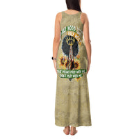 Personalized African Women Tank Maxi Dress Half Hood Half Holy - Wonder Print Shop