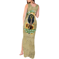 Personalized African Women Tank Maxi Dress Half Hood Half Holy - Wonder Print Shop