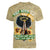 Personalized African Women Women V Neck T Shirt Half Hood Half Holy - Wonder Print Shop