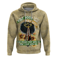 Personalized African Women Zip Hoodie Half Hood Half Holy - Wonder Print Shop
