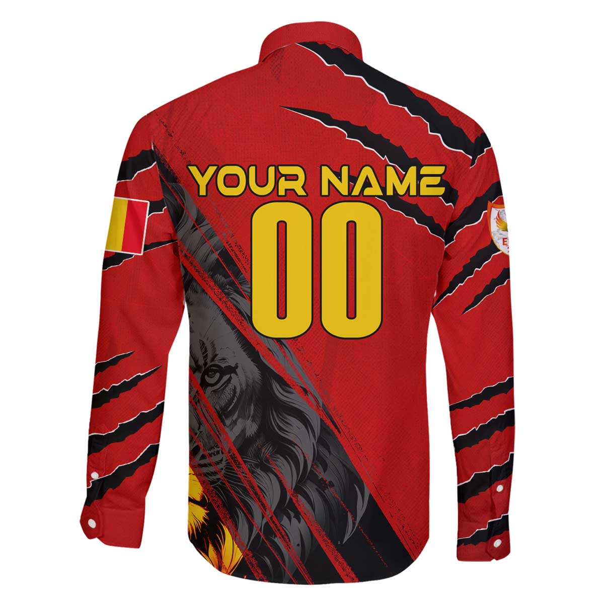 Personalized Belgium Football 2024 Family Matching Off The Shoulder Long Sleeve Dress and Hawaiian Shirt Trophy Wing Style - Wonder Print Shop