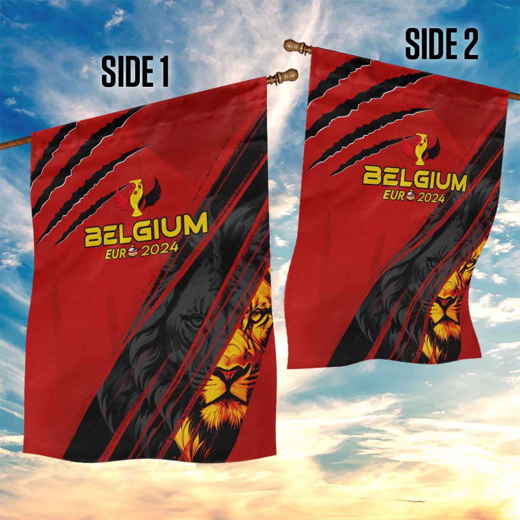 Belgium Football 2024 Garden Flag Trophy Wing Style - Wonder Print Shop