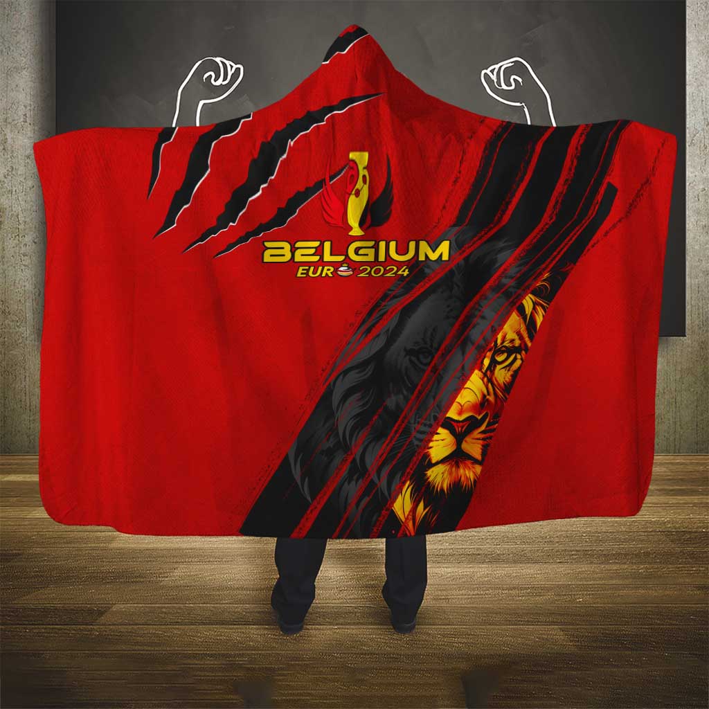 Belgium Football 2024 Hooded Blanket Trophy Wing Style