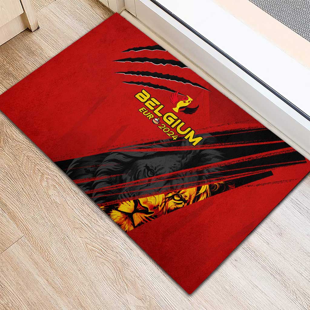 Belgium Football 2024 Rubber Doormat Trophy Wing Style - Wonder Print Shop