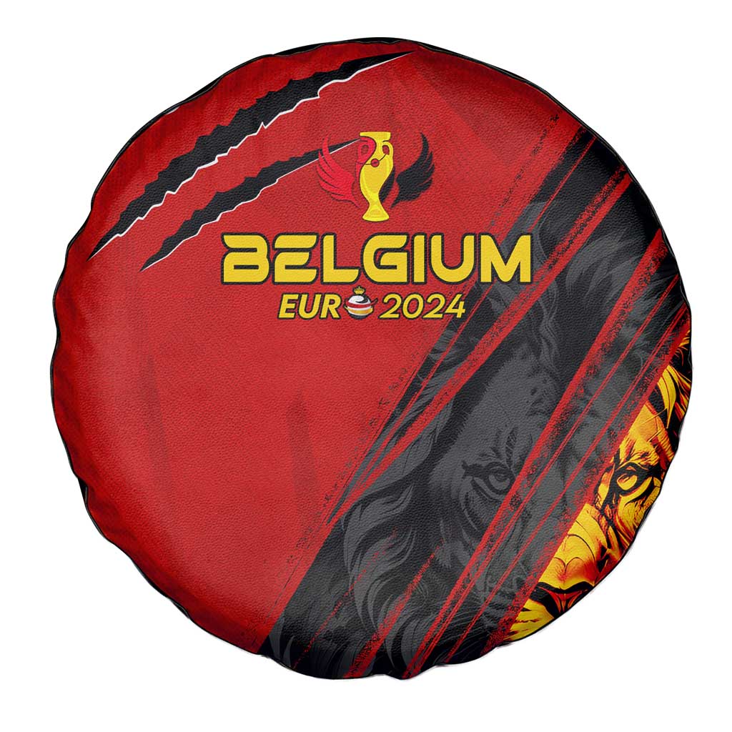 Belgium Football 2024 Spare Tire Cover Trophy Wing Style - Wonder Print Shop