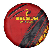 Belgium Football 2024 Spare Tire Cover Trophy Wing Style - Wonder Print Shop